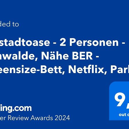 Vorstadtoase - 2 Personen - Eichwalde, Naehe Ber - Queensize-Bett, Netflix, Parken Luaran gambar